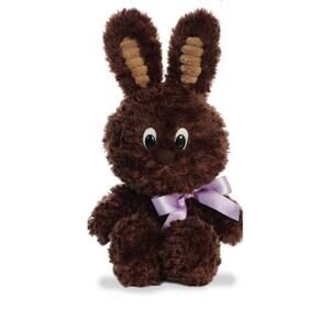 50% off NWT Aurora 11" Dark Chocolate Bunny Plush, only 16 left!